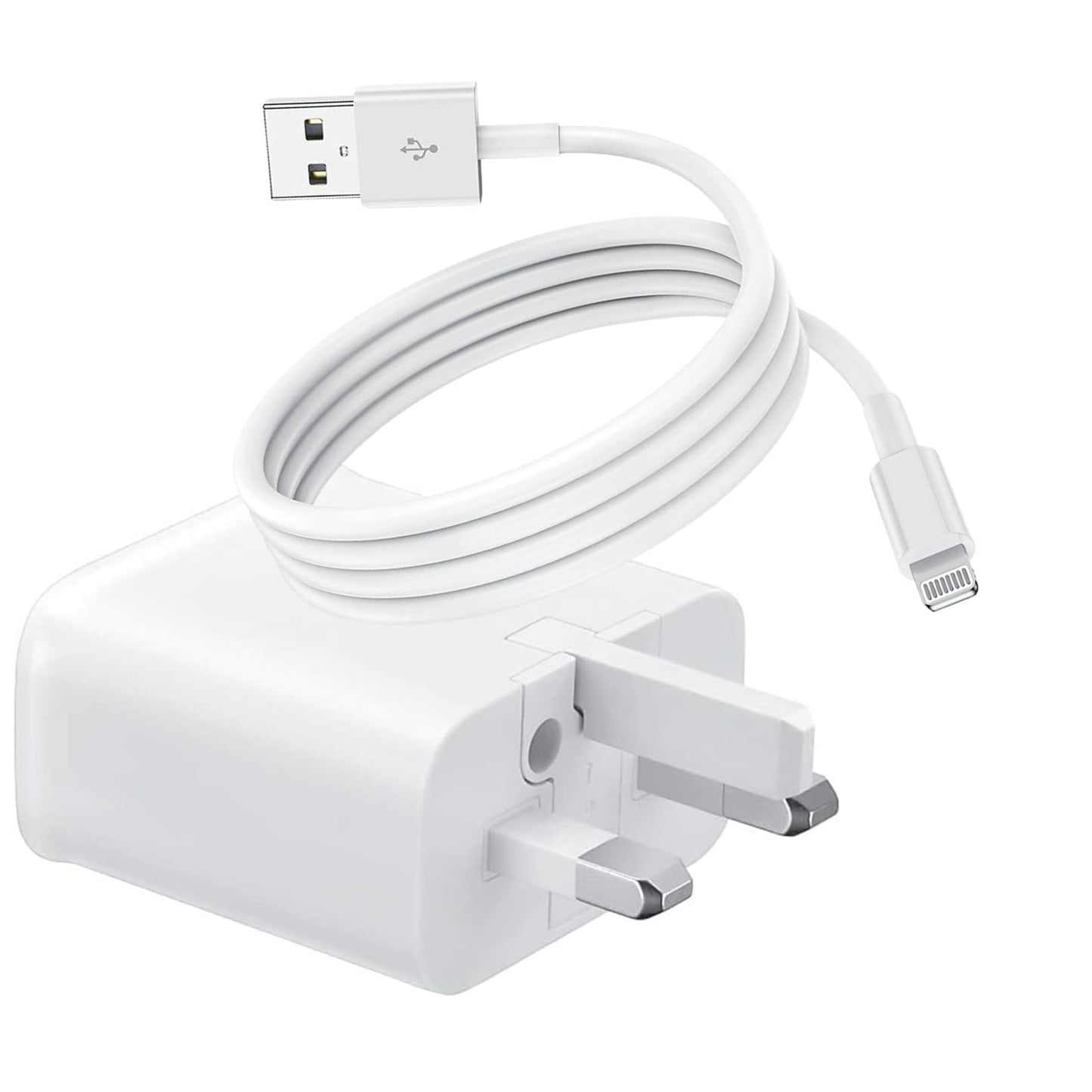 15W Charger Plug and Cable Compatible for iPhone 6 7 8 6s Plus 11 XR XS Max 5S 5 X 12 Mini SE 7 Plus