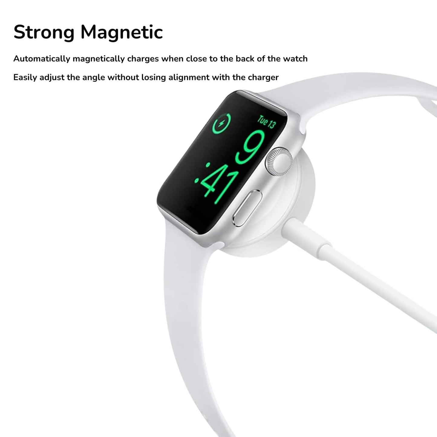 (2 Pcs) 2024 Upgraded Version - Watch USB-C Magnetic Wireless Fast Charger, Watch Portable Charging Cable (1m) Watch Charging Cord Compatible with Apple Watch Series Ultra 2/Ultra/9/8/7/6/5/4/3/2/1/SE