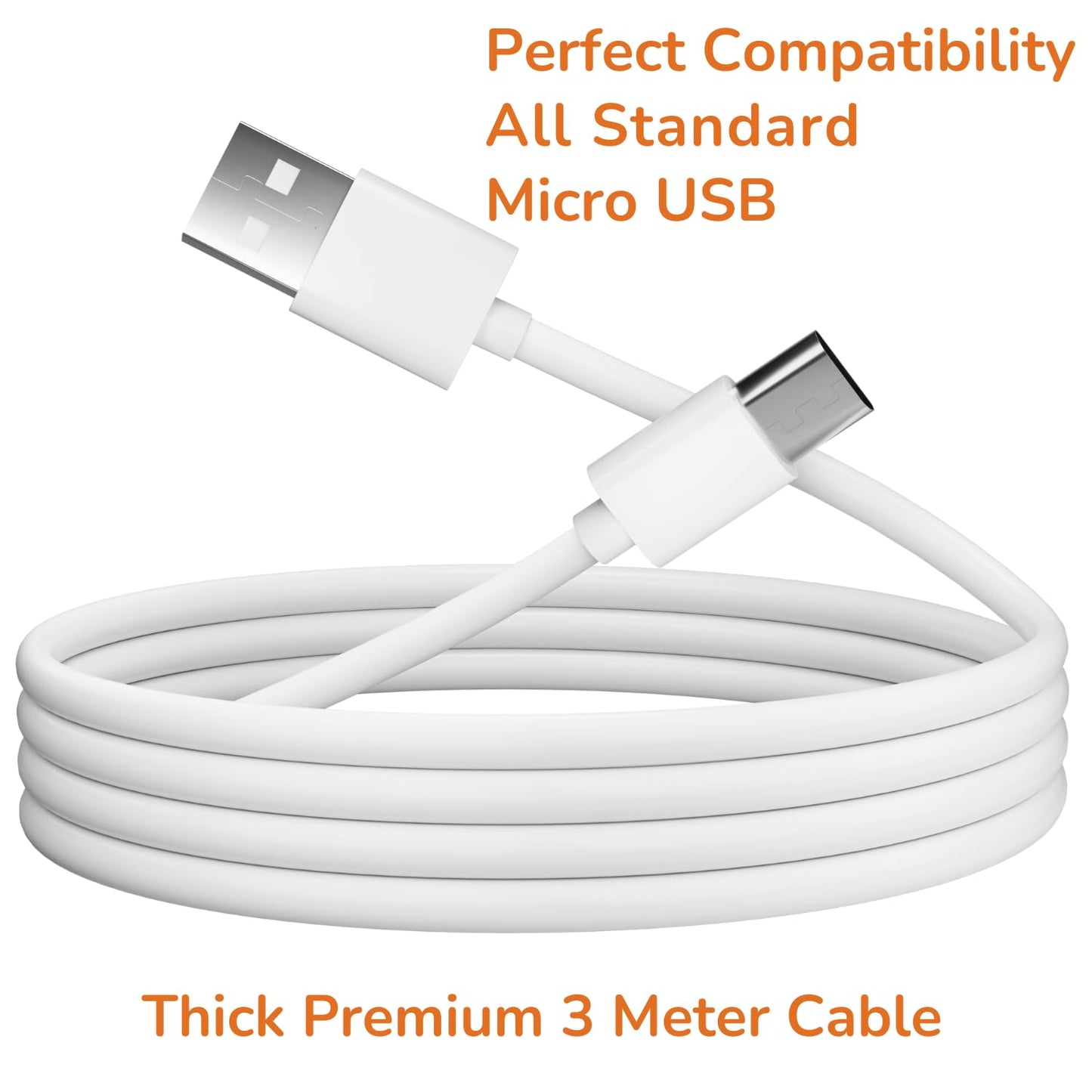 10ft/3m Power Extension USB Cable for Blink Mini, Charger Cable Comepatible with Blink Mini Indoor Plug-in Camera Extension Cable(Blink Mini is not Included)