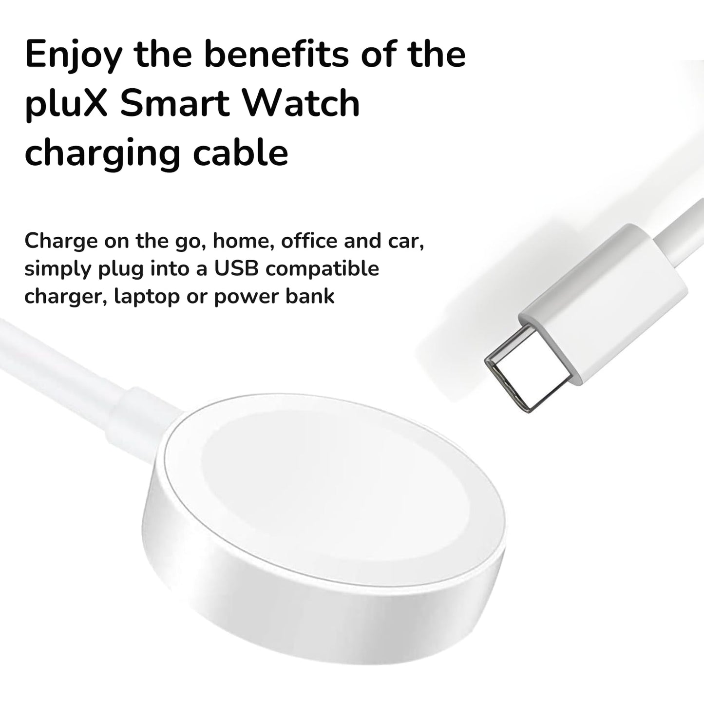 (2 Pcs) 2024 Upgraded Version - Watch USB-C Magnetic Wireless Fast Charger, Watch Portable Charging Cable (1m) Watch Charging Cord Compatible with Apple Watch Series Ultra 2/Ultra/9/8/7/6/5/4/3/2/1/SE