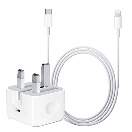 (Adapter & Cable) Genuine Apple A1696 18w Charger Adapter Plug USB Type-C For iPhone iPad Pro